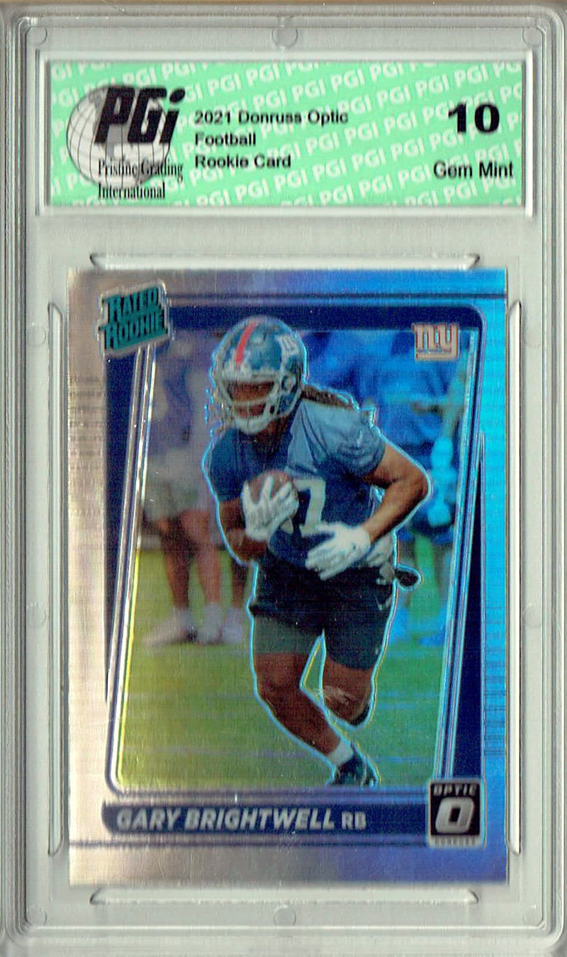 Gary Brightwell 2021 Donruss #P-313 Optic Preview Holo Rookie Card PGI 10
