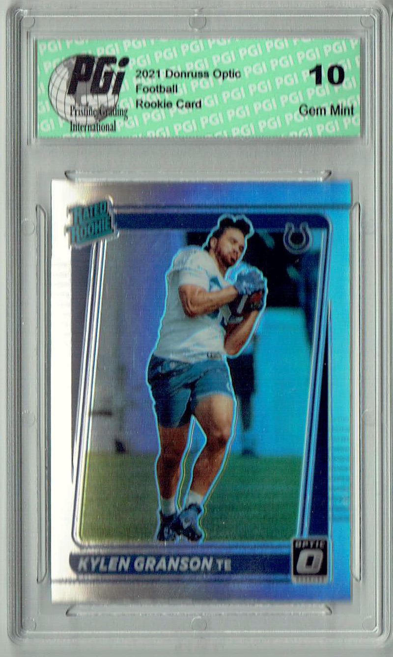 Kylen Granson 2021 Donruss #P-321 Optic Preview Holo Rookie Card PGI 10