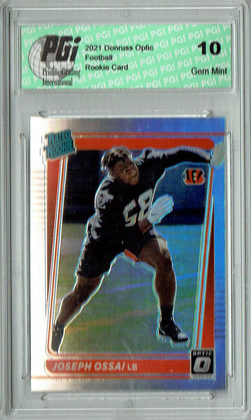 Joseph Ossai 2021 Donruss #P-327 Optic Preview Holo Rookie Card PGI 10
