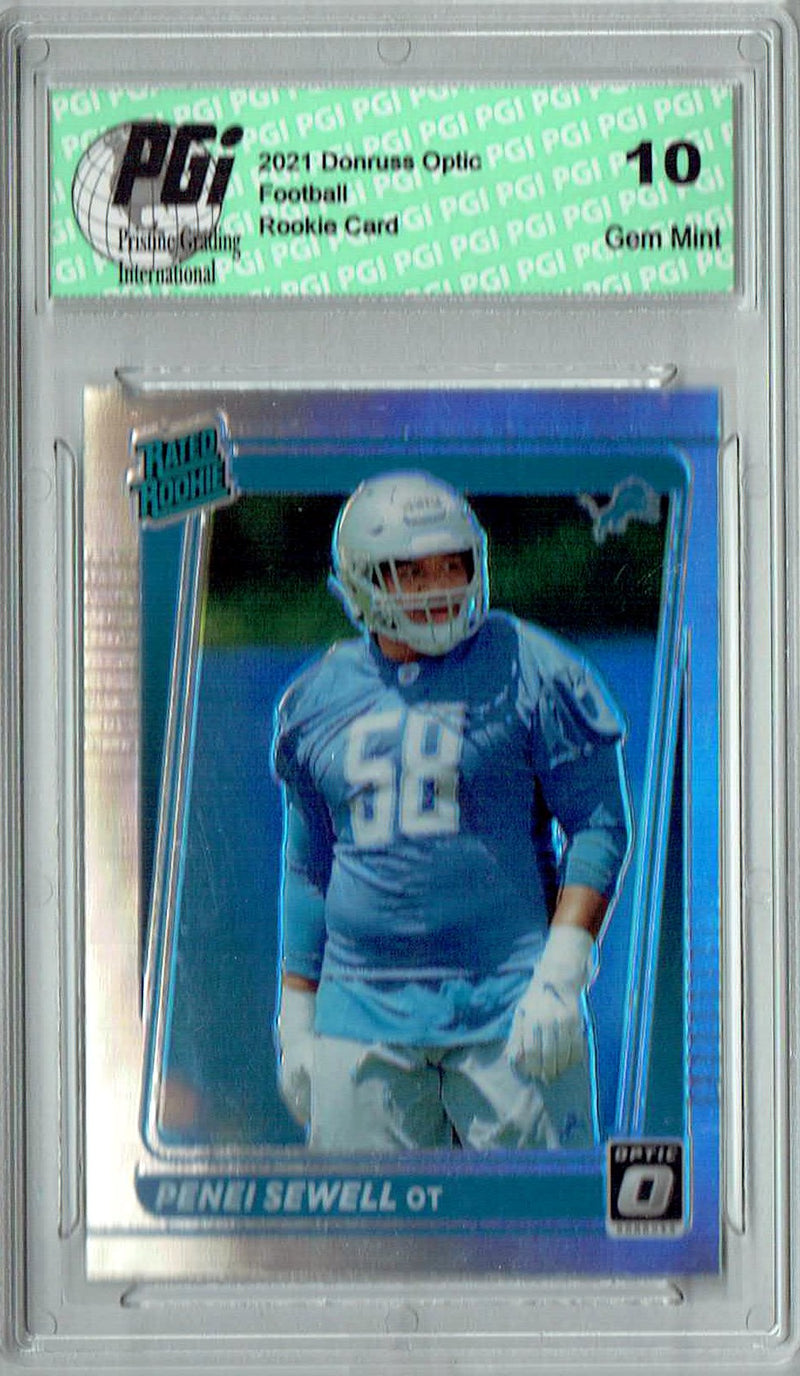 Penei Sewell 2021 Donruss #P-328 Optic Preview Holo Rookie Card PGI 10