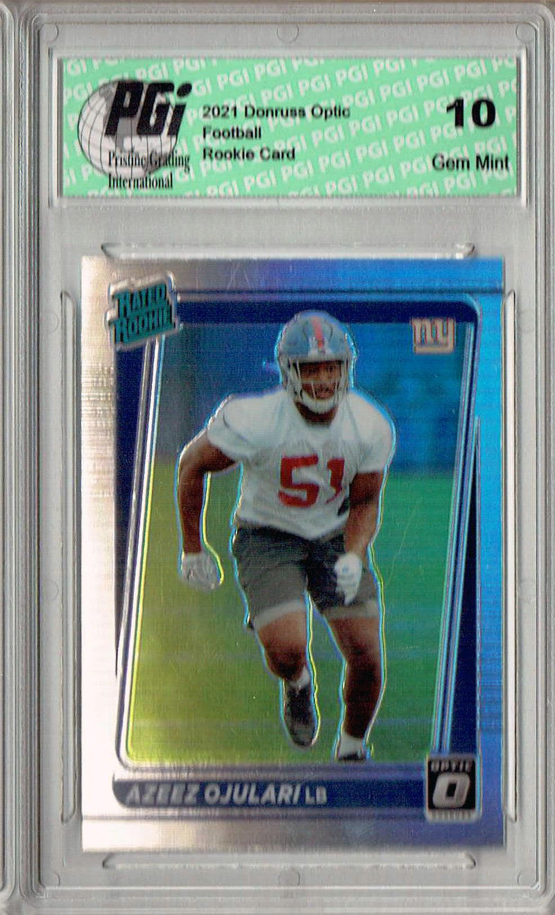 Azeez Ojulari 2021 Donruss #P-323 Optic Preview Holo Rookie Card PGI 10