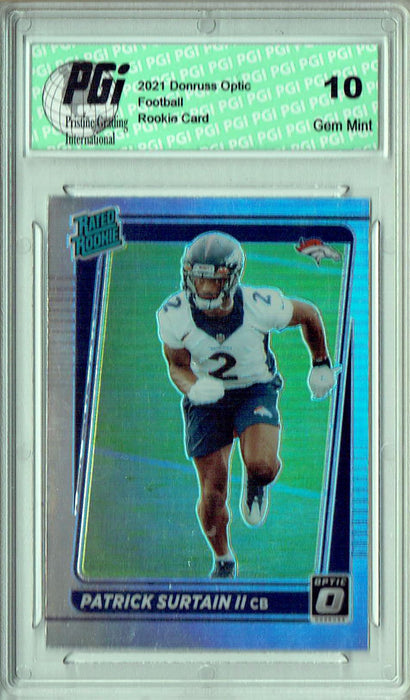 Patrick Surtain II 2021 Donruss #P-330 Optic Preview Holo Rookie Card PGI 10