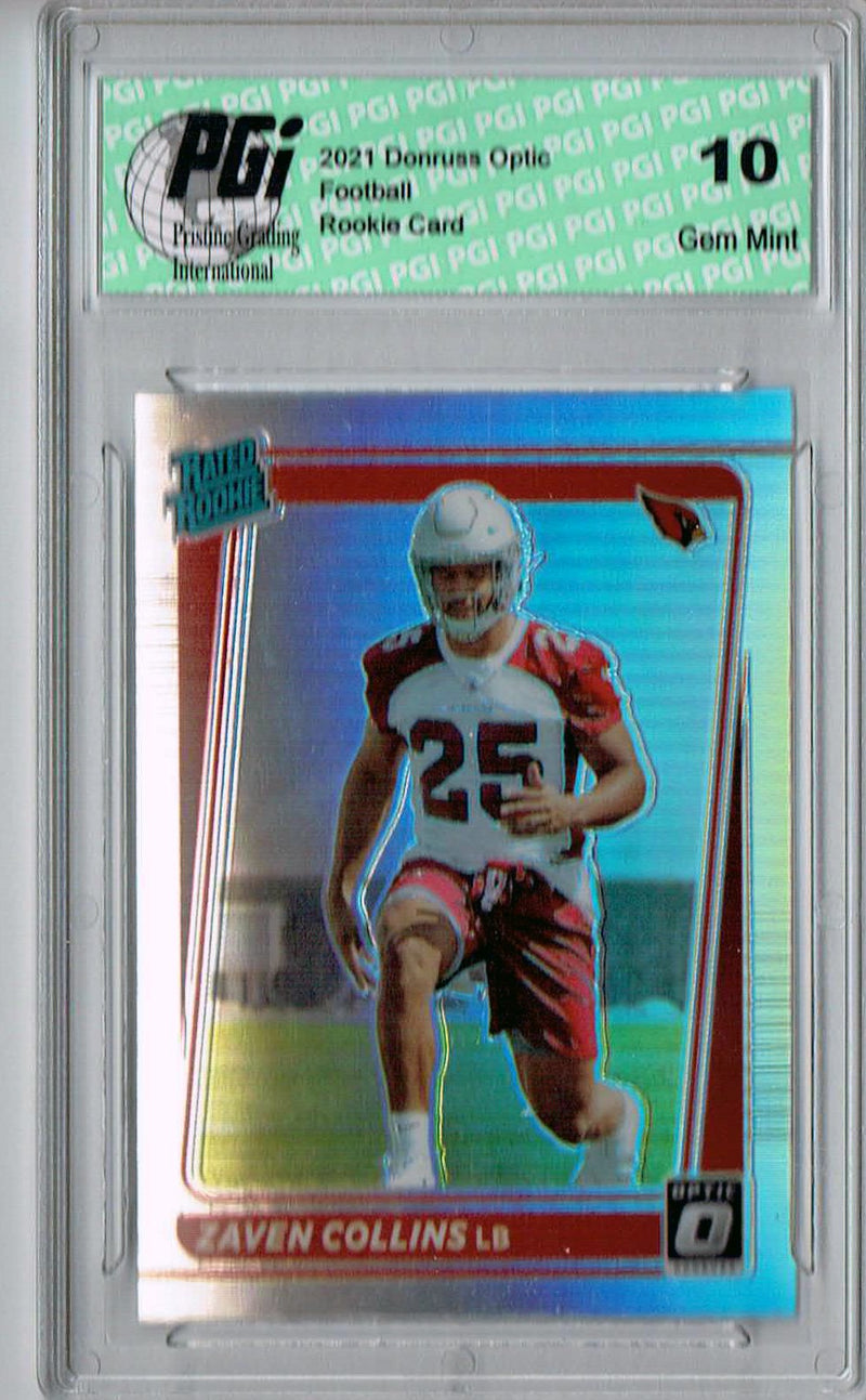 Zaven Collins 2021 Donruss #P-334 Optic Preview Holo Rookie Card PGI 10