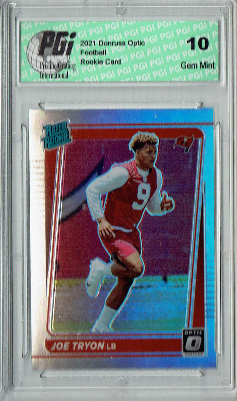 Joe Tryon 2021 Donruss #P-346 Optic Preview Holo Rookie Card PGI 10