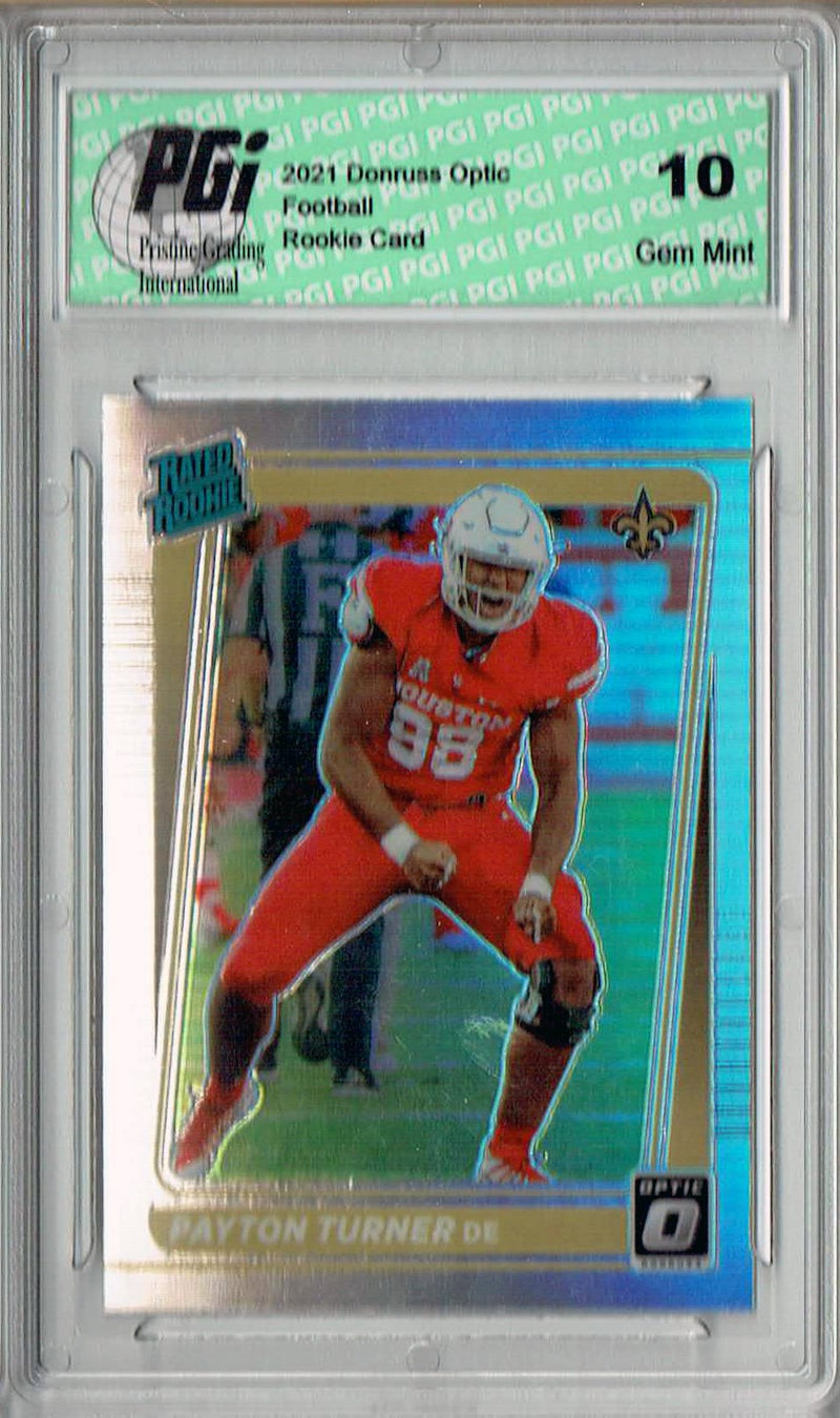 Payton Turner 2021 Donruss #P-342 Optic Preview Holo Rookie Card PGI 10