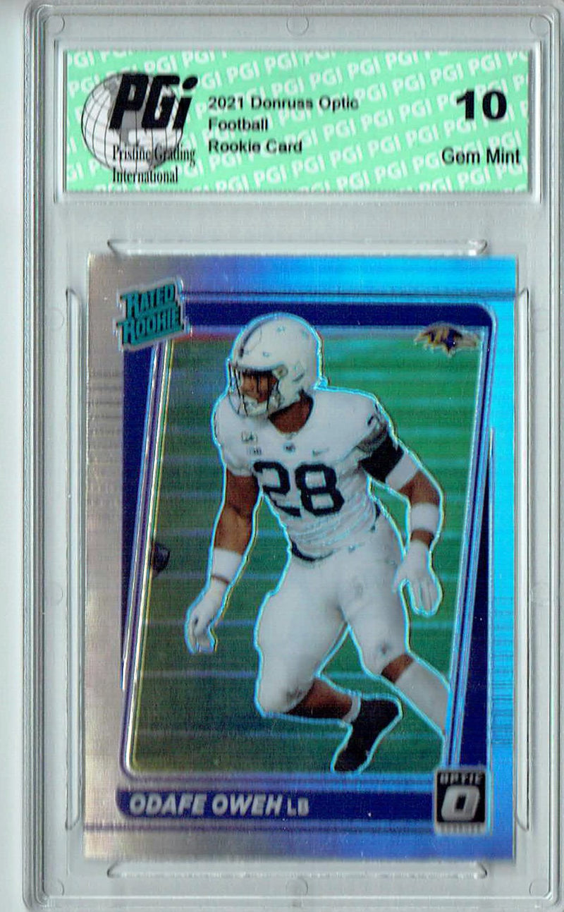 Odafe Oweh 2021 Donruss #P-345 Optic Preview Holo Rookie Card PGI 10
