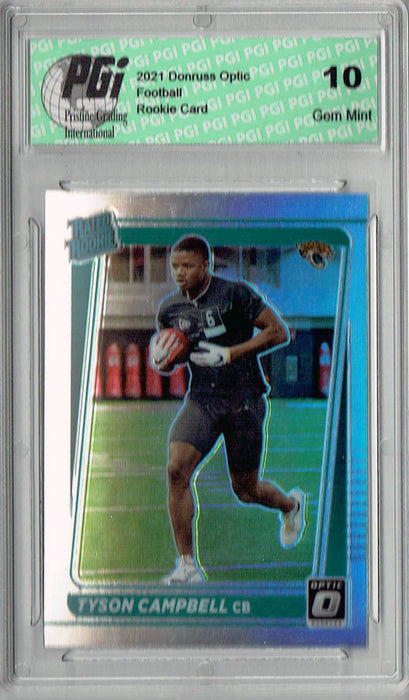 Tyson Campbell 2021 Donruss #P-347 Optic Preview Holo Rookie Card PGI 10