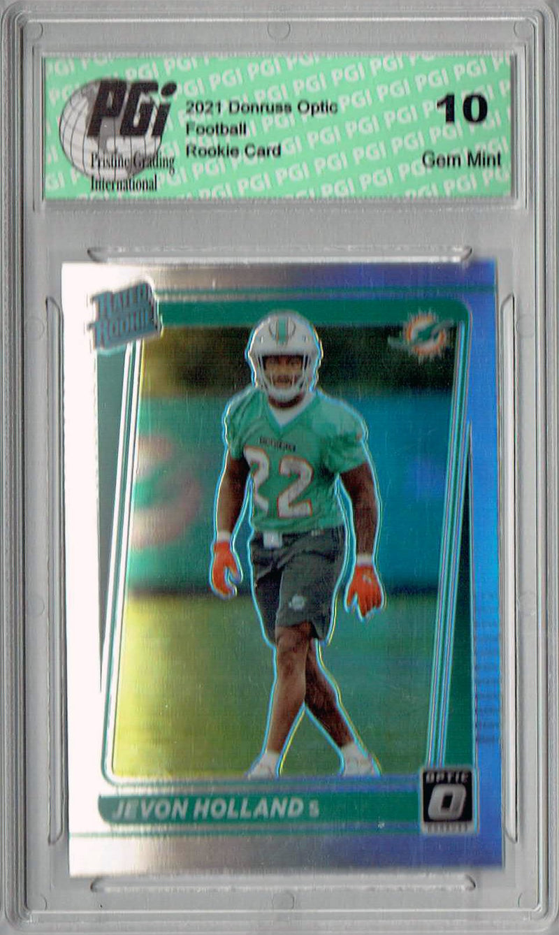 Jevon Holland 2021 Donruss #P-348 Optic Preview Holo Rookie Card PGI 10