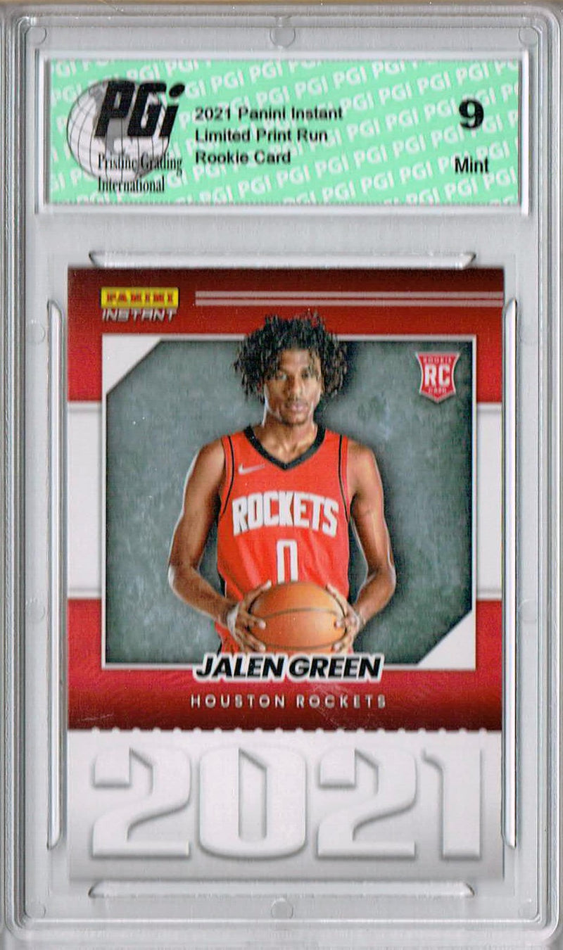 PGI 9 Jalen Green 2021 Panini Instant #YO-2 Year One 1/387 Made Rookie Card