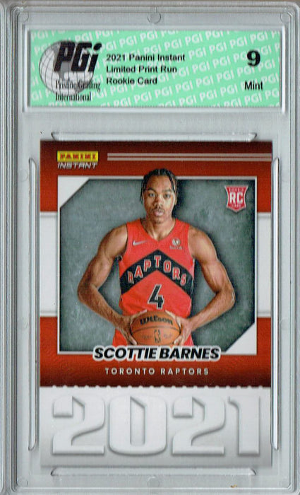 PGI 9 Scottie Barnes 2021 Panini Instant #YO-4 Year One 1/387 Made Rookie Card