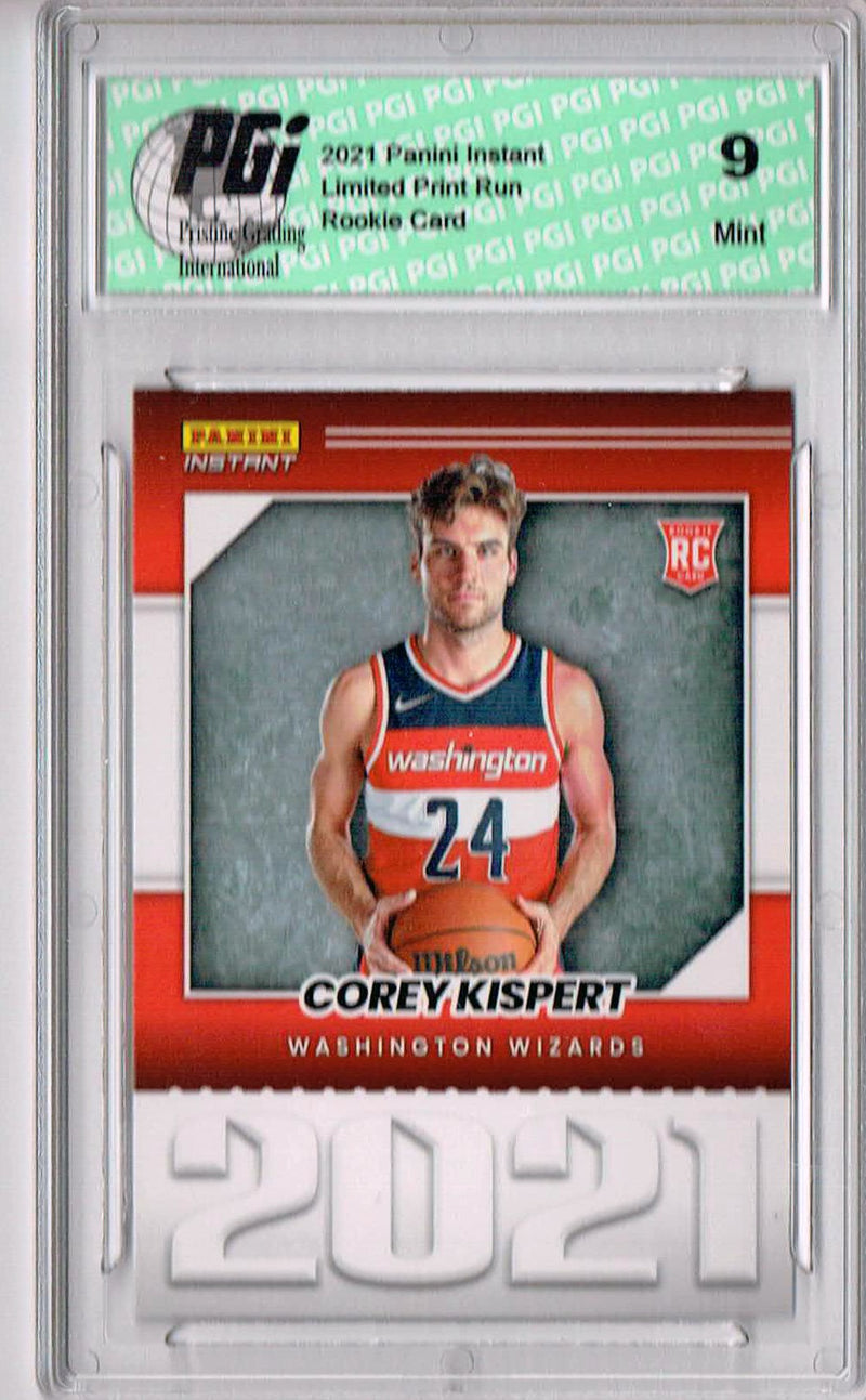 PGI 9 Corey Kispert 2021 Panini Instant #YO-15 Year One 1/387 Made Rookie Card