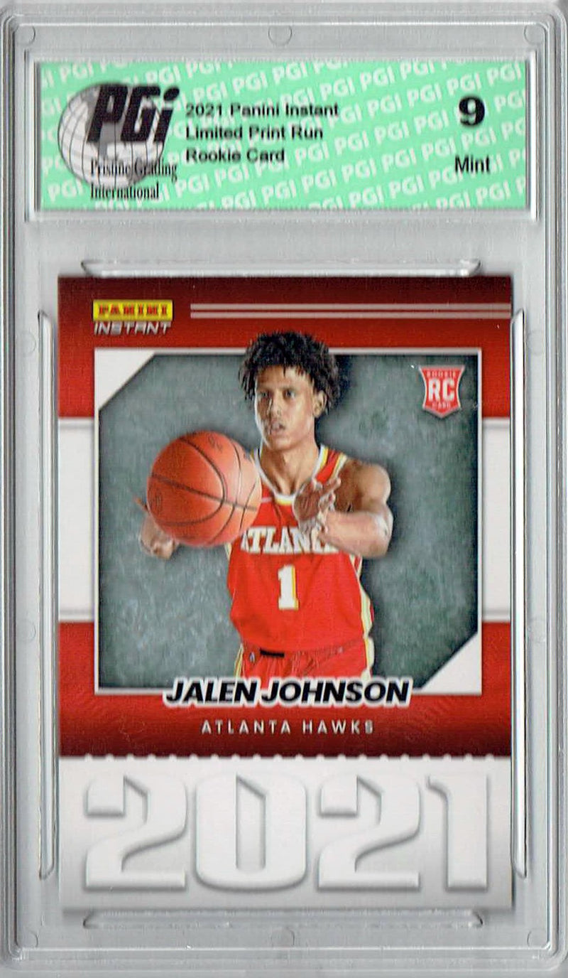 PGI 9 Jalen Johnson 2021 Panini Instant #YO-19 Year One 1/387 Made Rookie Card