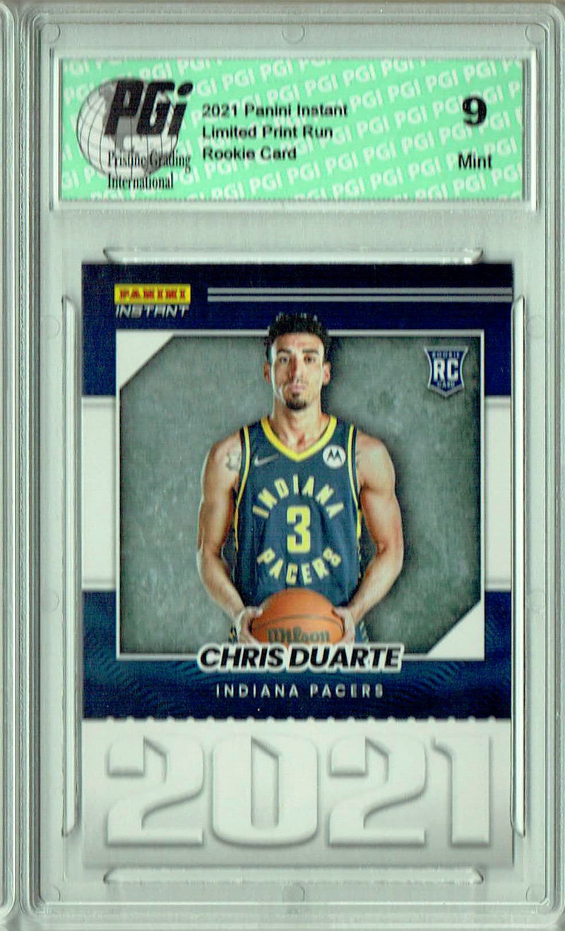 PGI 9 Chris Duarte  2021 Panini Instant #YO-13 Year One 1/387 Made Rookie Card