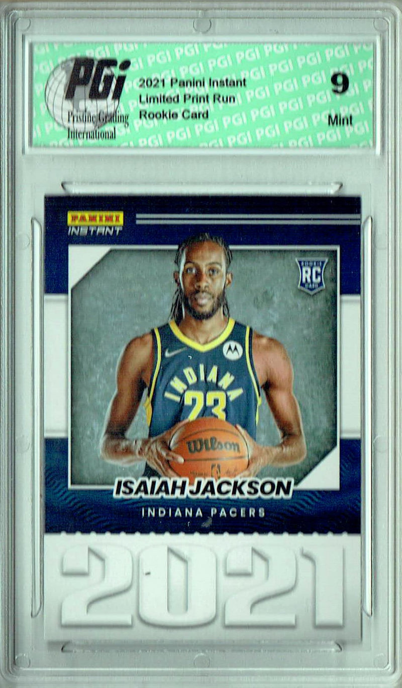 PGI 9 Isaiah Jackson 2021 Panini Instant #YO-21 Year One 1/387 Made Rookie Card