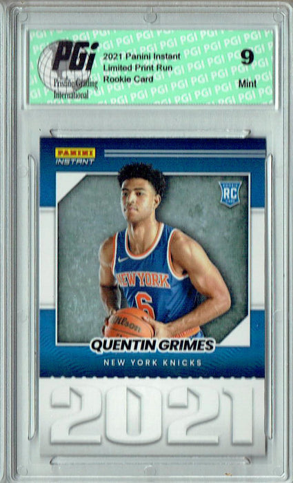 PGI 9 Quentin Grimes 2021 Panini Instant #YO-24 Year One 1/387 Made Rookie Card