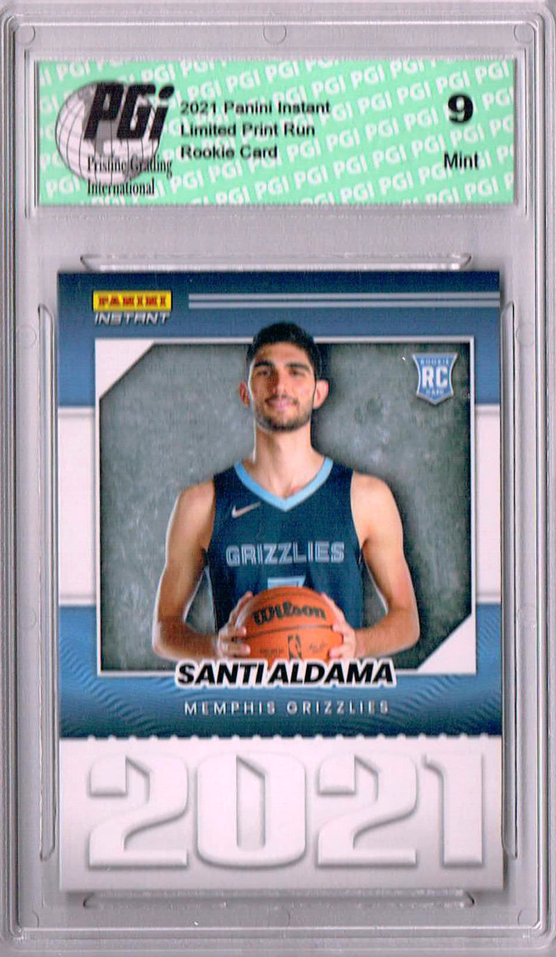 PGI 9 Santi Aldama 2021 Panini Instant #YO-29 Year One 1/387 Made Rookie Card