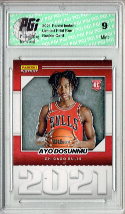 PGI 9 Ayo Dosunmu 2021 Panini Instant #YO-31 Year One 1/387 Made Rookie Card