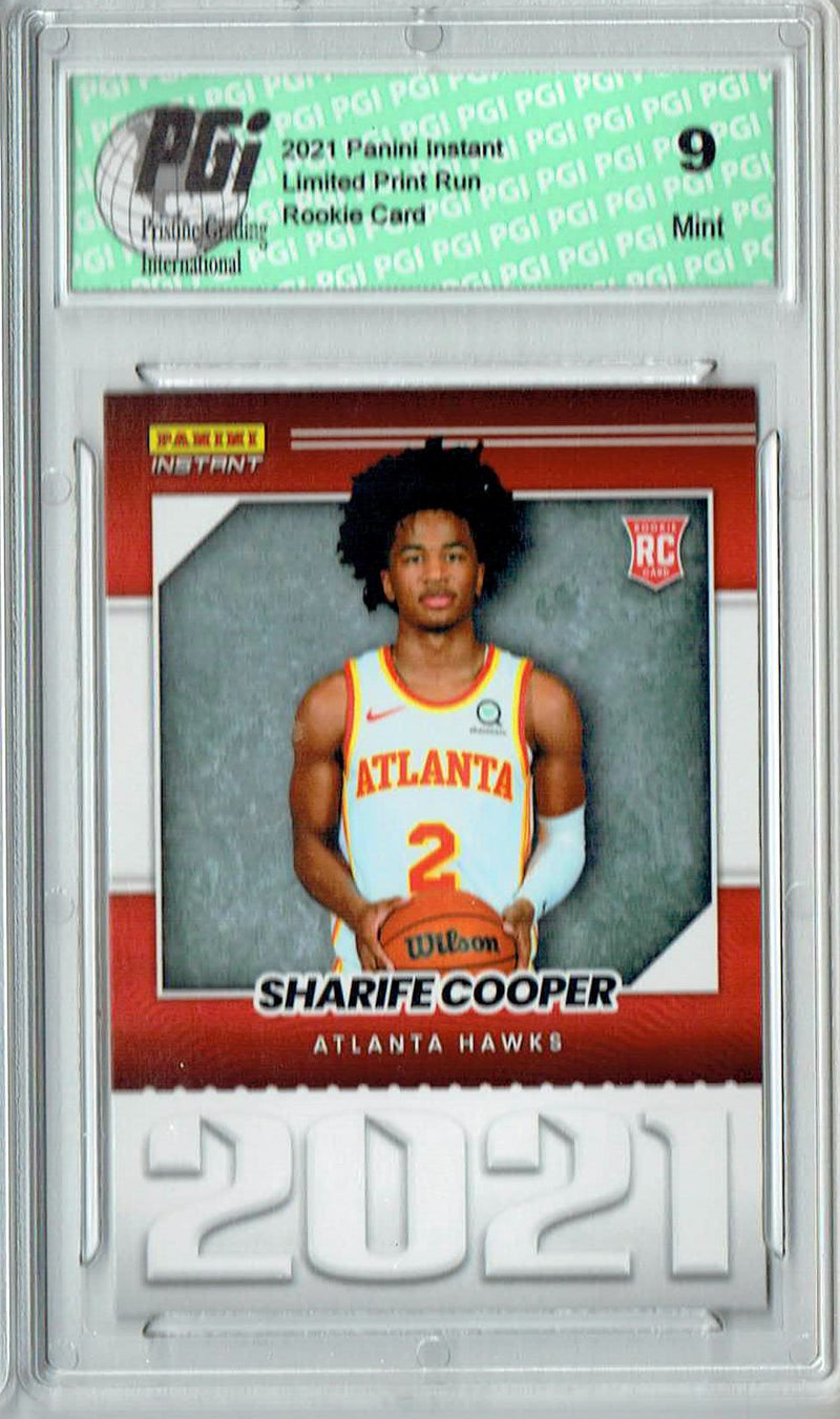 PGI 9 Sharife Cooper 2021 Panini Instant #YO-36 Year One 1/387 Made Rookie Card