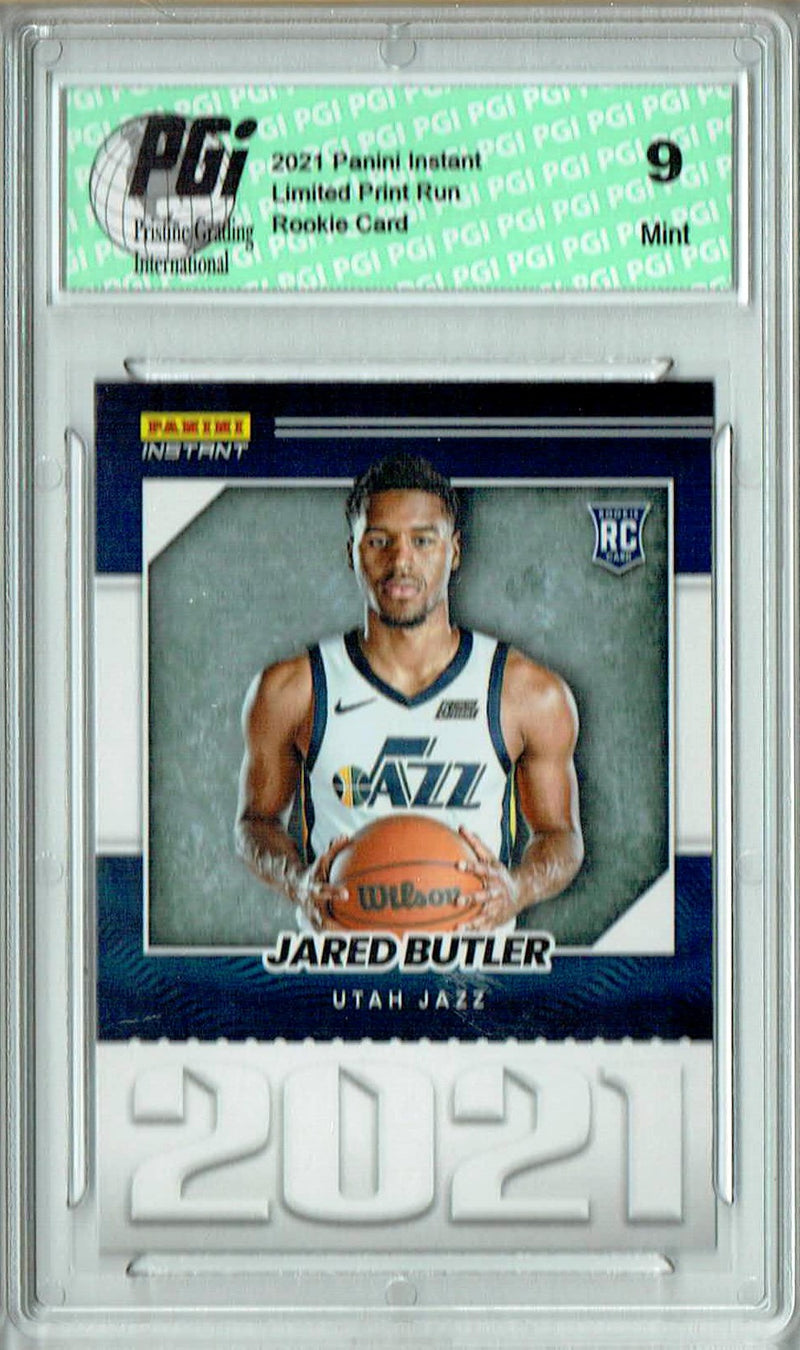 PGI 9 Jared Butler 2021 Panini Instant #YO-32 Year One 1/387 Made Rookie Card