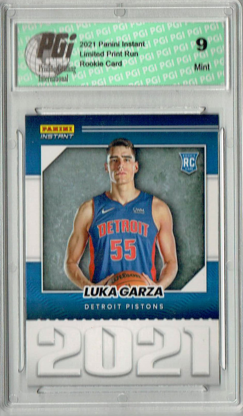 PGI 9 Luka Garza 2021 Panini Instant #YO-37 Year One 1/387 Made Rookie Card