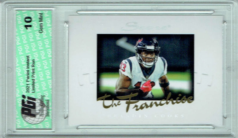 Brandin Cooks 2021 Score #F13 The Franchise 1/1966 Made Trading Card PGI 10