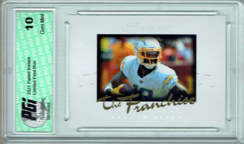 Keenan Allen 2021 Score #F17 The Franchise 1/1966 Made Trading Card PGI 10