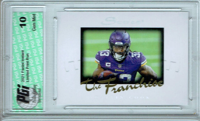 Dalvin Cook 2021 Score #F20 The Franchise 1/1966 Made Trading Card PGI 10