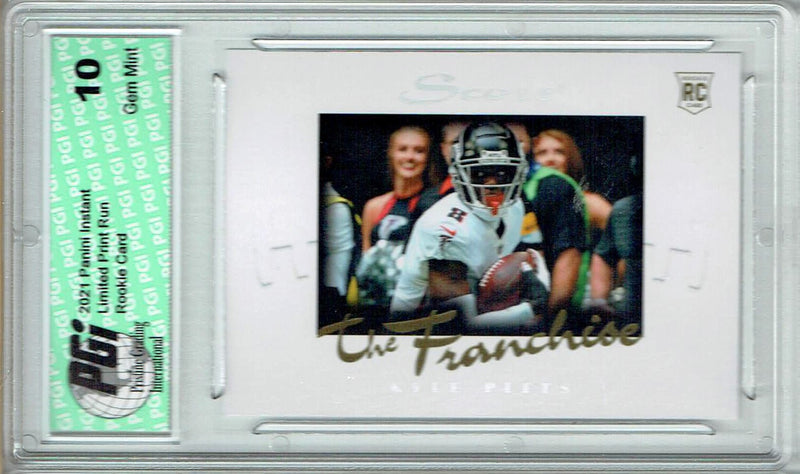 Kyle Pitts 2021 Score #F2 The Franchise 1/1966 Made Rookie Card PGI 10