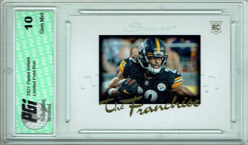 Najee Harris 2021 Score #F27 The Franchise 1/1966 Made Rookie Card PGI 10