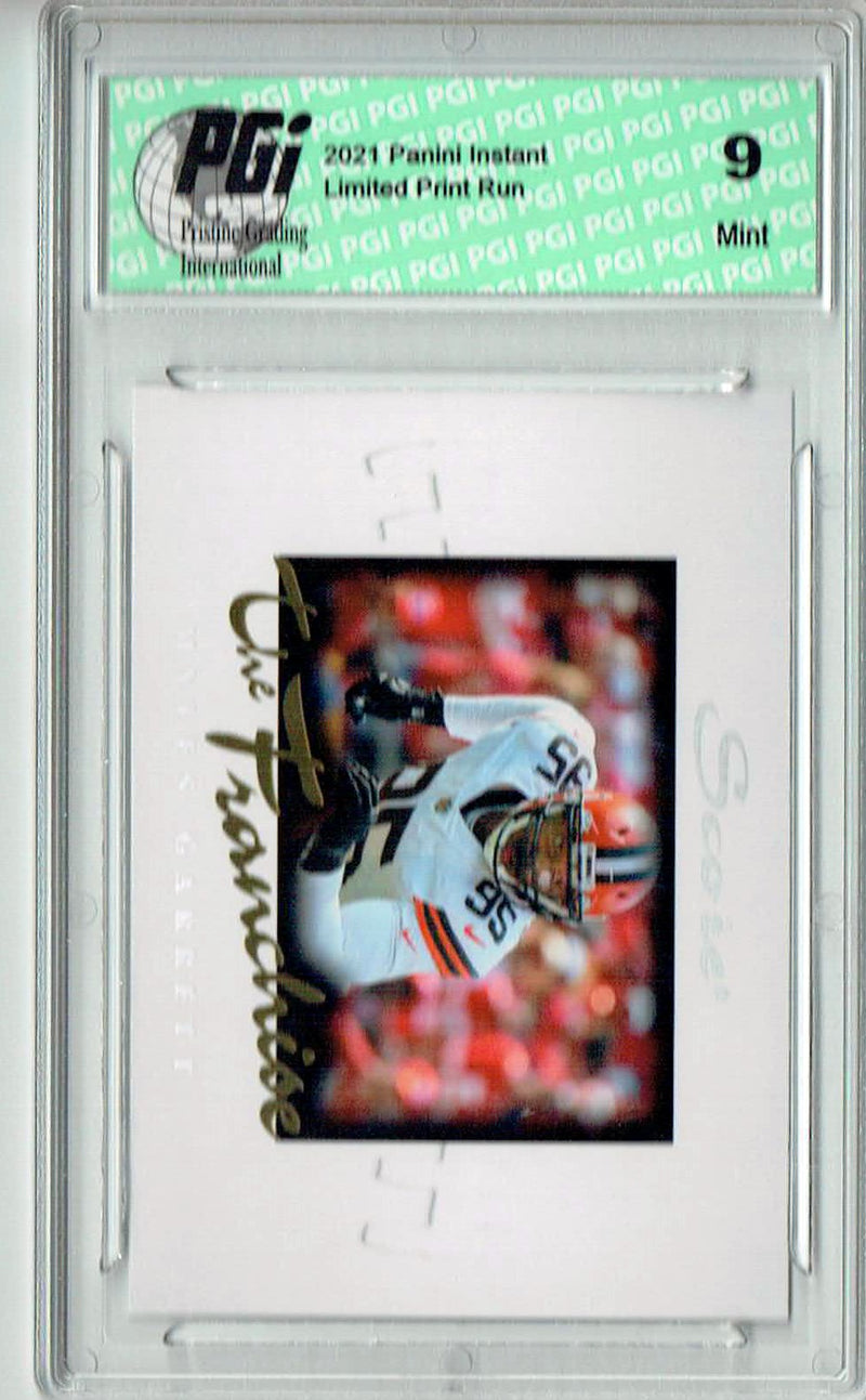 PGI 9 Myles Garrett 2021 Score #F8 The Franchise 1/1966 Made Trading Card