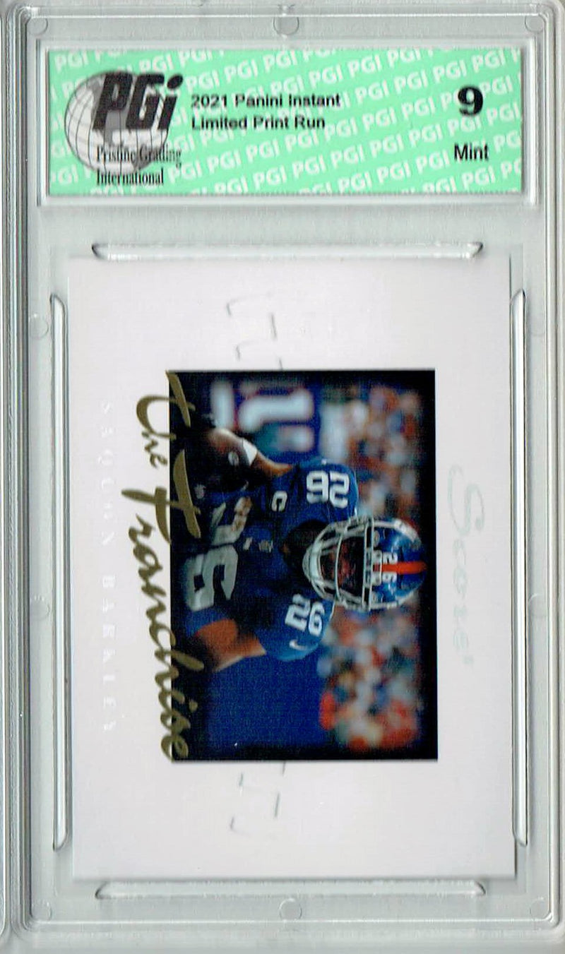 PGI 9 Saquon Barkley 2021 Score #F23 The Franchise 1/1966 Made Trading Card