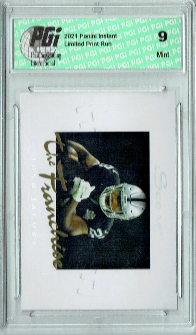 PGI 9 Josh Jacobs 2021 Score #F25 The Franchise 1/1966 Made Trading Card