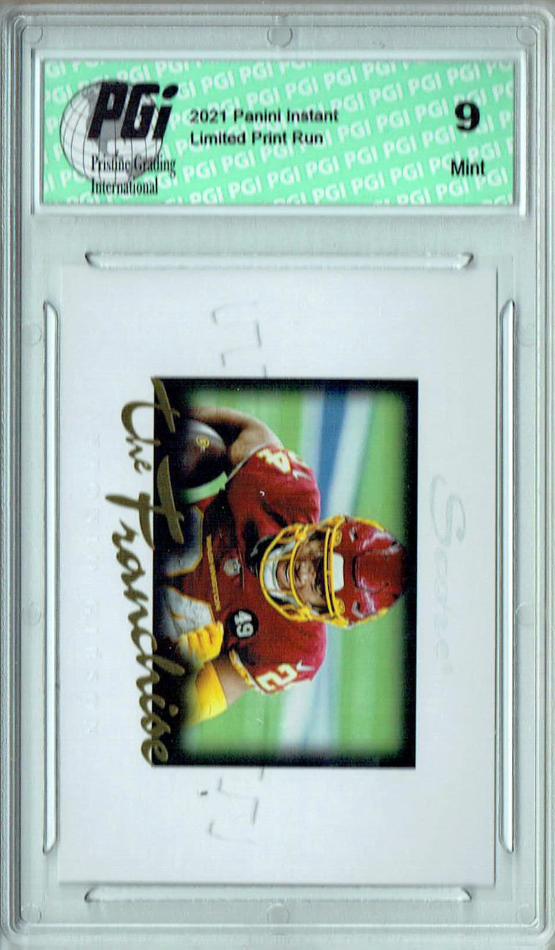 PGI 9 Antonio Gibson 2021 Score #F32 The Franchise 1/1966 Made Trading Card