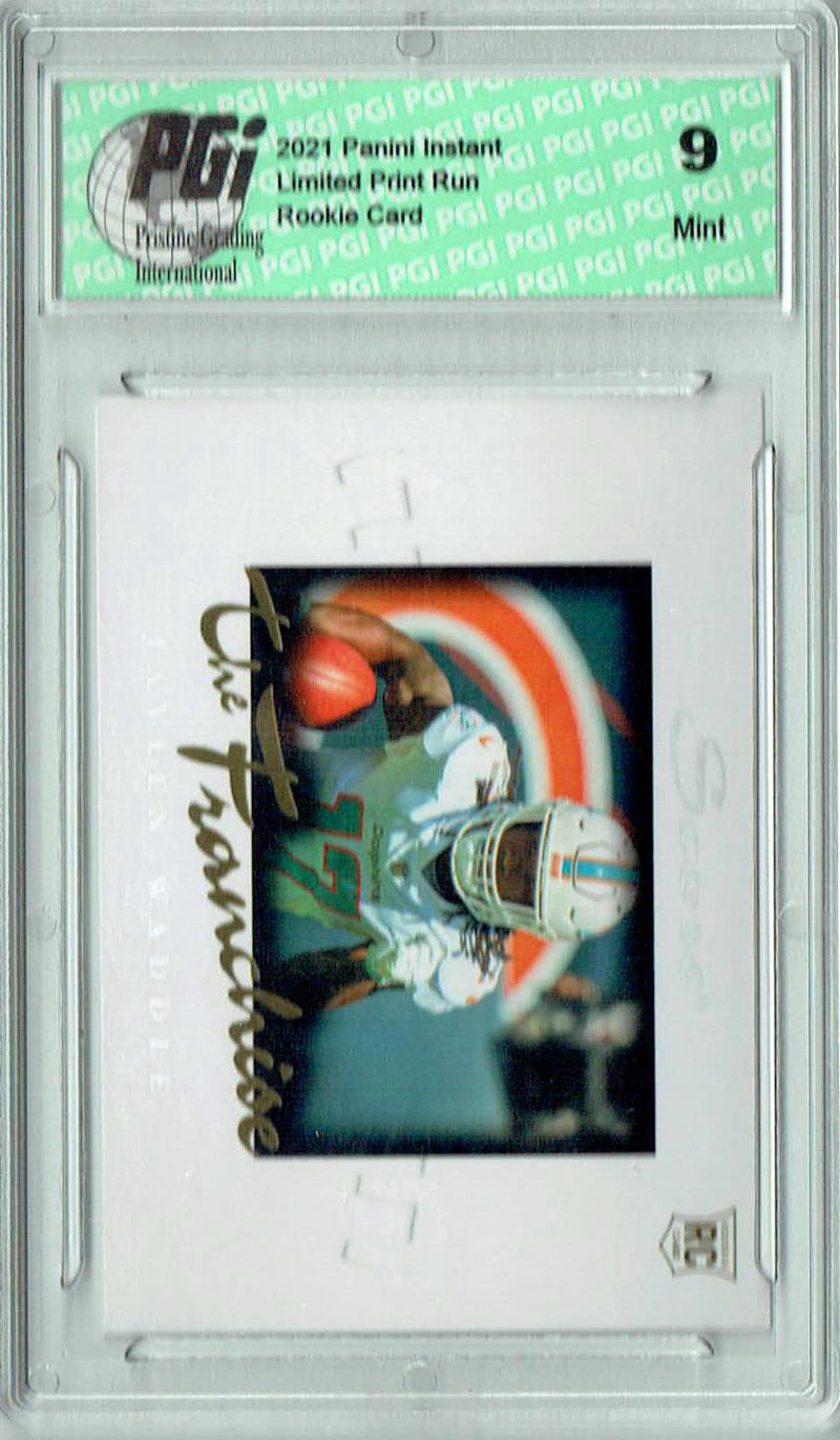 PGI 9 Jaylen Waddle 2021 Score #F19 The Franchise 1/1966 Made Rookie Card