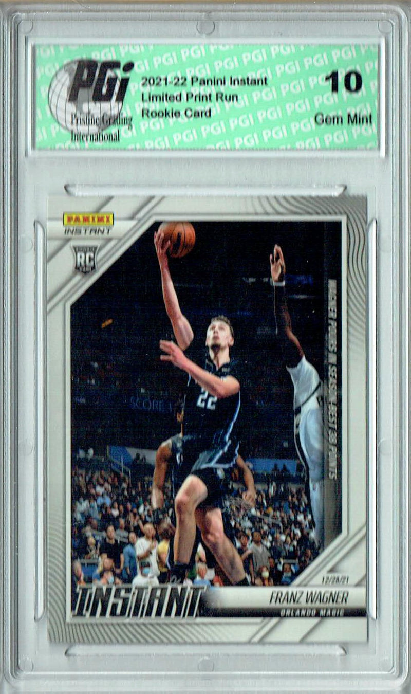 Franz Wagner 2021 Panini Instant #75 Print Run: 1 of 475 Made Rookie Card PGI 10