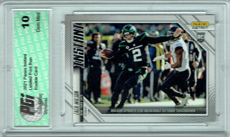 Zach Wilson 2021 Panini Instant #150 Tiny Print Run: 1 of 226 Rookie Card PGI 10