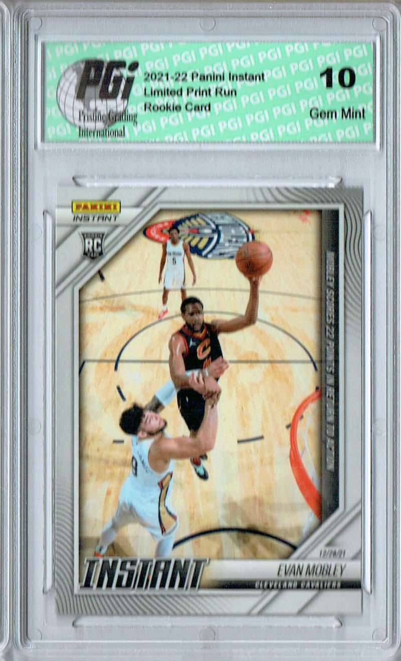 Evan Mobley 2021 Panini Instant #78 Low Print Run: 1 of 471 Rookie Card PGI 10
