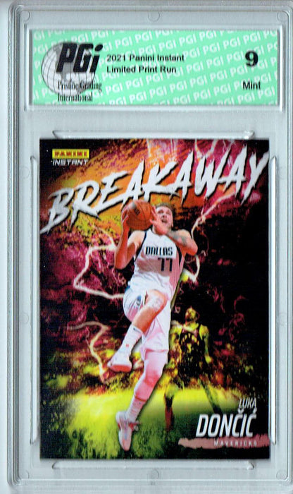 PGI 9 Luka Doncic 2021 Panini Instant #B1 Breakaway 1/2819 Rare Trading Card