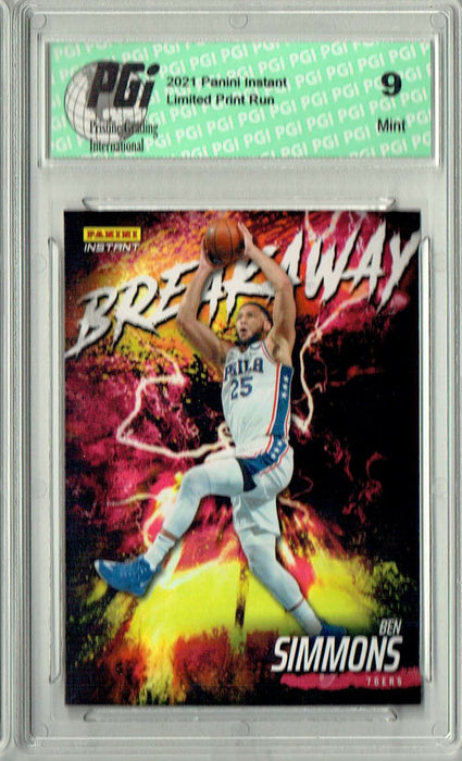 PGI 9 Ben Simmons 2021 Panini Instant #B5 Breakaway 1/2819 Rare Trading Card