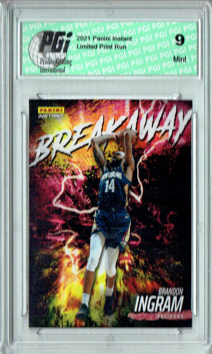 PGI 9 Brandon Ingram 2021 Panini Instant #B9 Breakaway 1/2819 Rare Trading Card