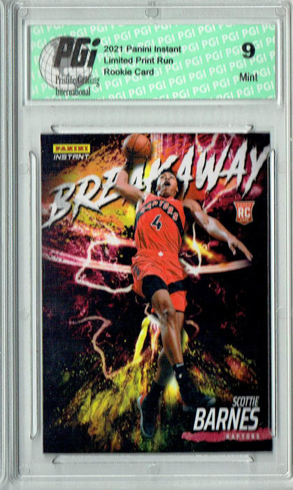 PGI 9 Scottie Barnes 2021 Panini Instant #B23 Breakaway 1/2819 Rookie Card