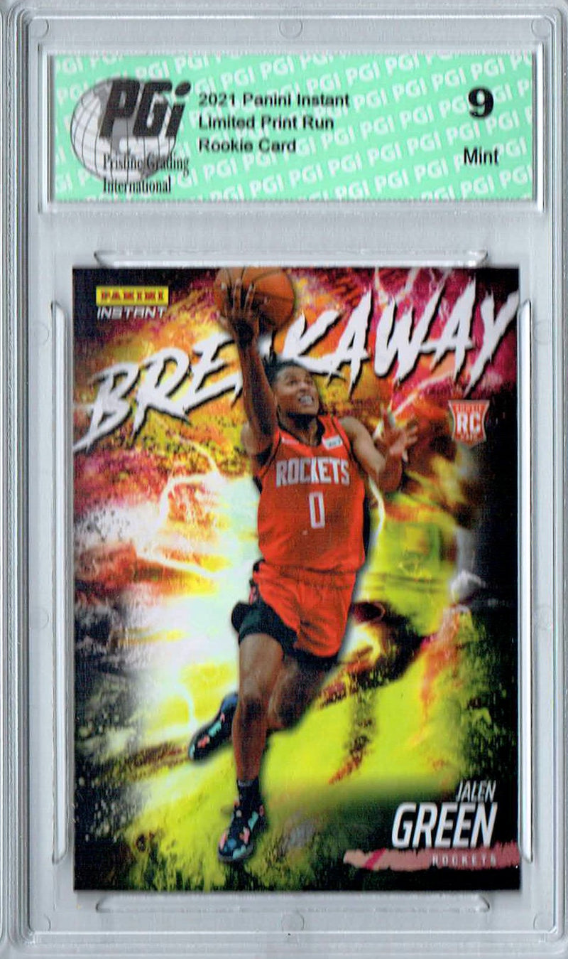 PGI 9 Jalen Green 2021 Panini Instant #B22 Breakaway 1/2819 Rookie Card