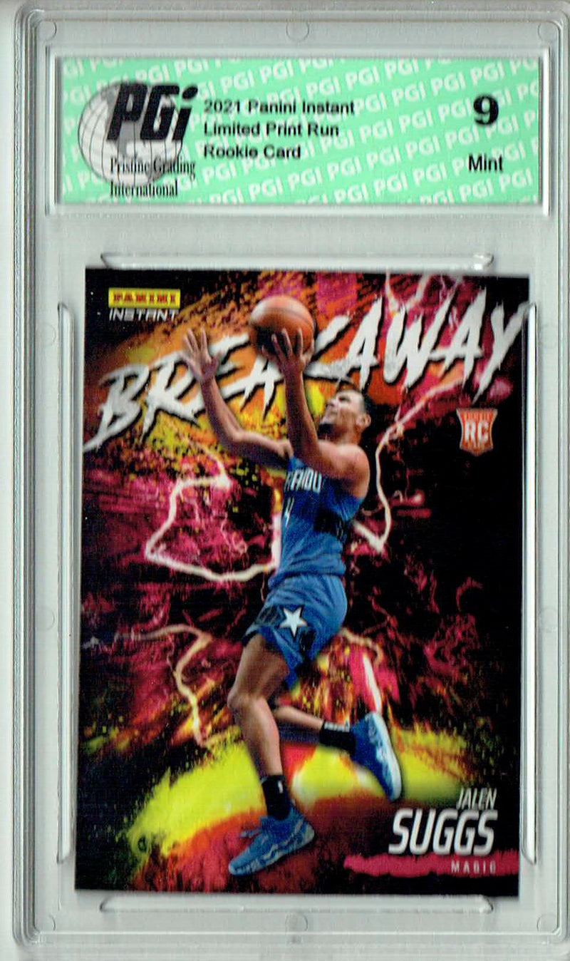 PGI 9 Jalen Suggs 2021 Panini Instant #B24 Breakaway 1/2819 Rookie Card