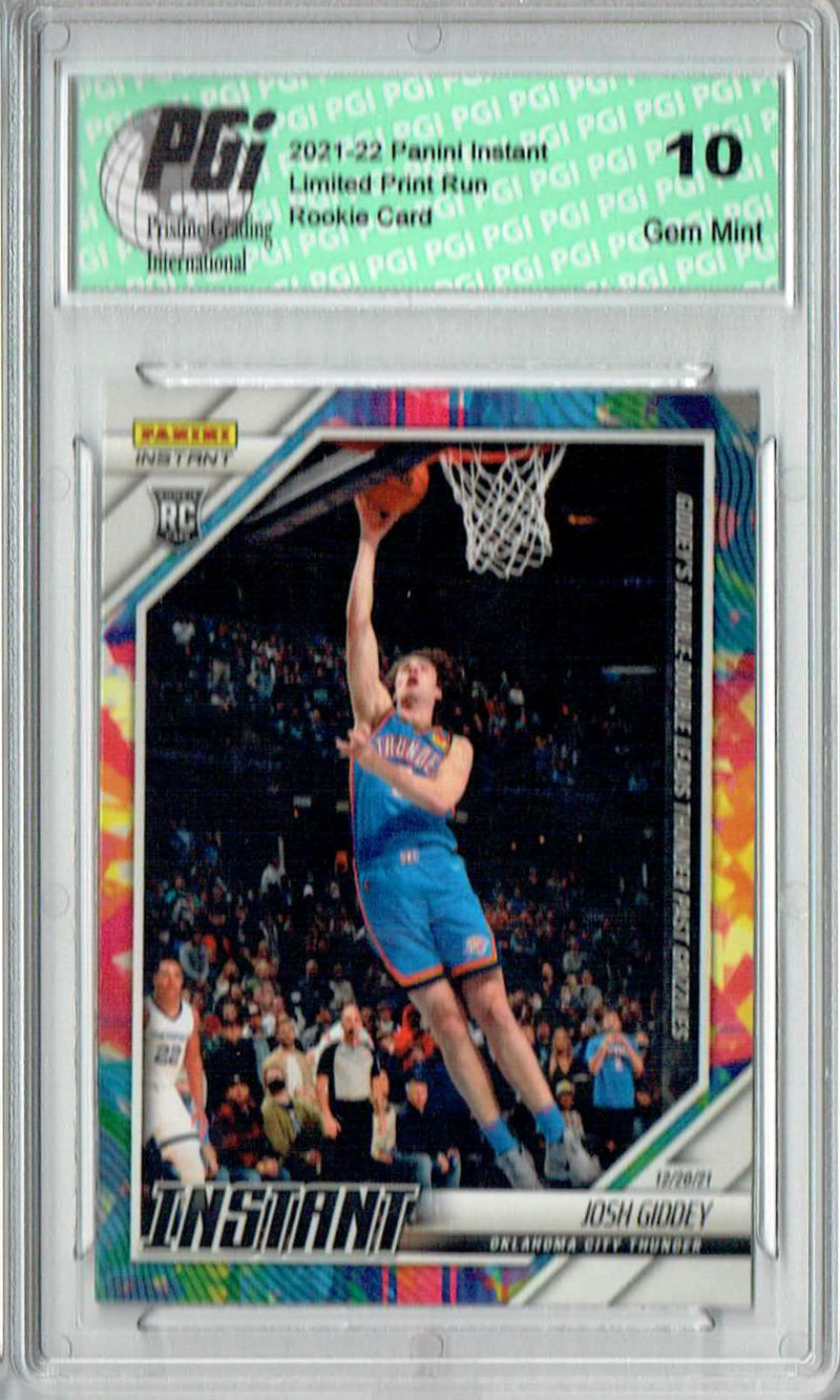 Josh Giddey 2021 Panini Instant #68 Versicolor SSP #4/5 Rookie Card PGI 10
