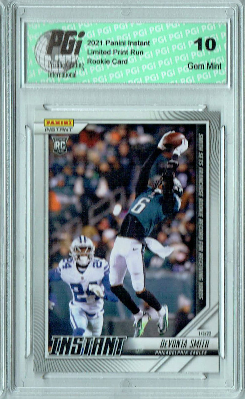 DeVonta Smith 2021 Panini Instant #168 1 of Just 308 Made! Rookie Card PGI 10