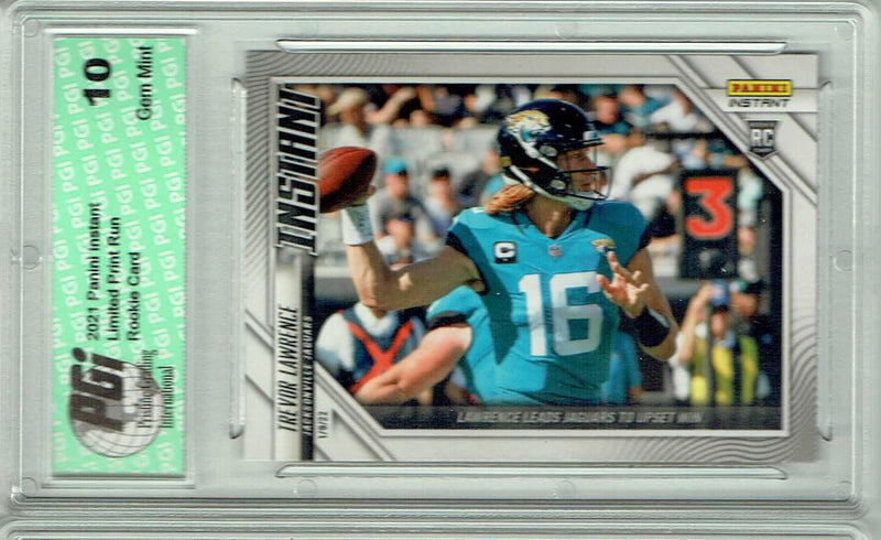 Trevor Lawrence 2021 Panini Instant #173 Tiny Print Run 1/660 Rookie Card PGI 10