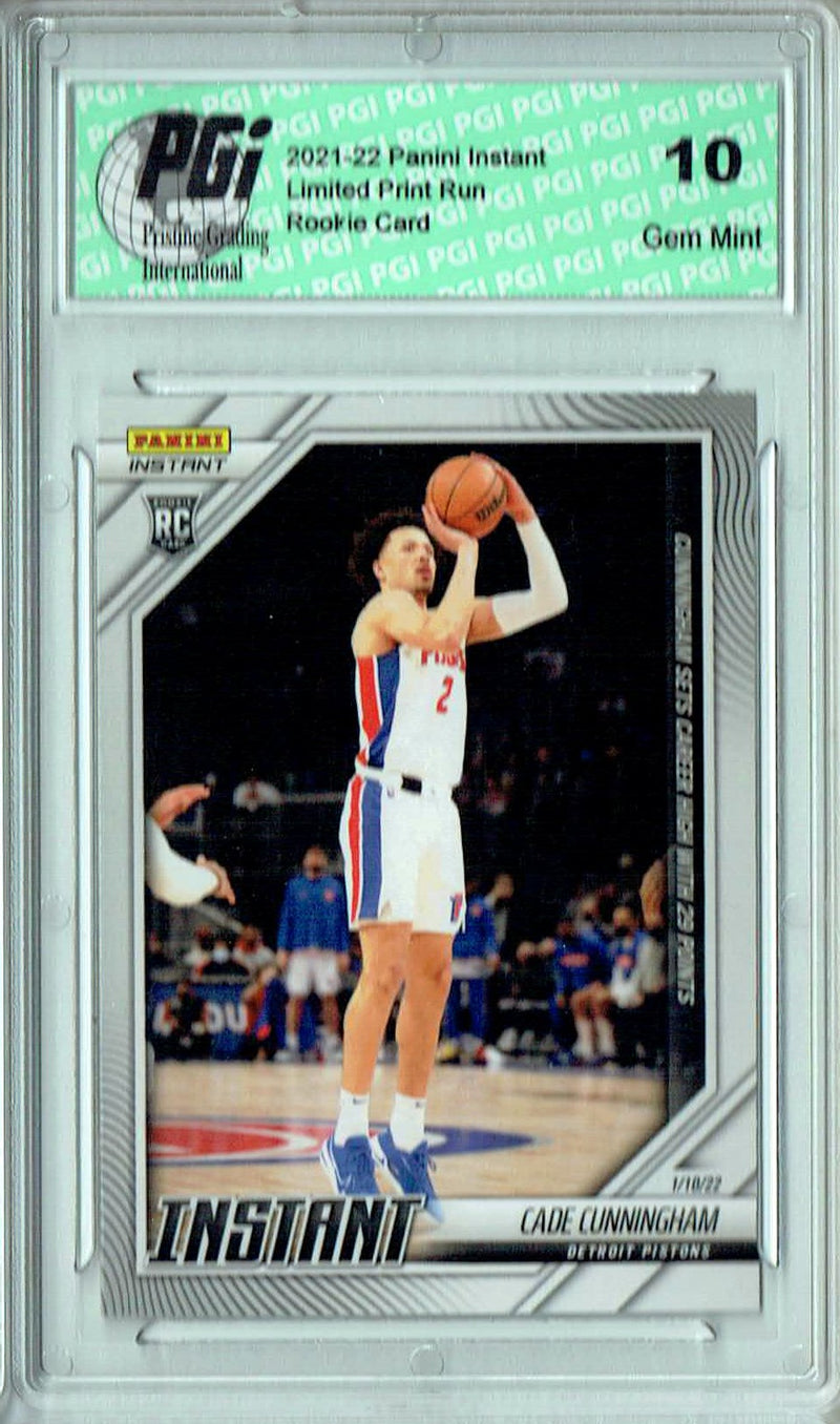 Cade Cunningham 2021 Panini Instant #92 1 of 260 Made Rookie Card PGI 10