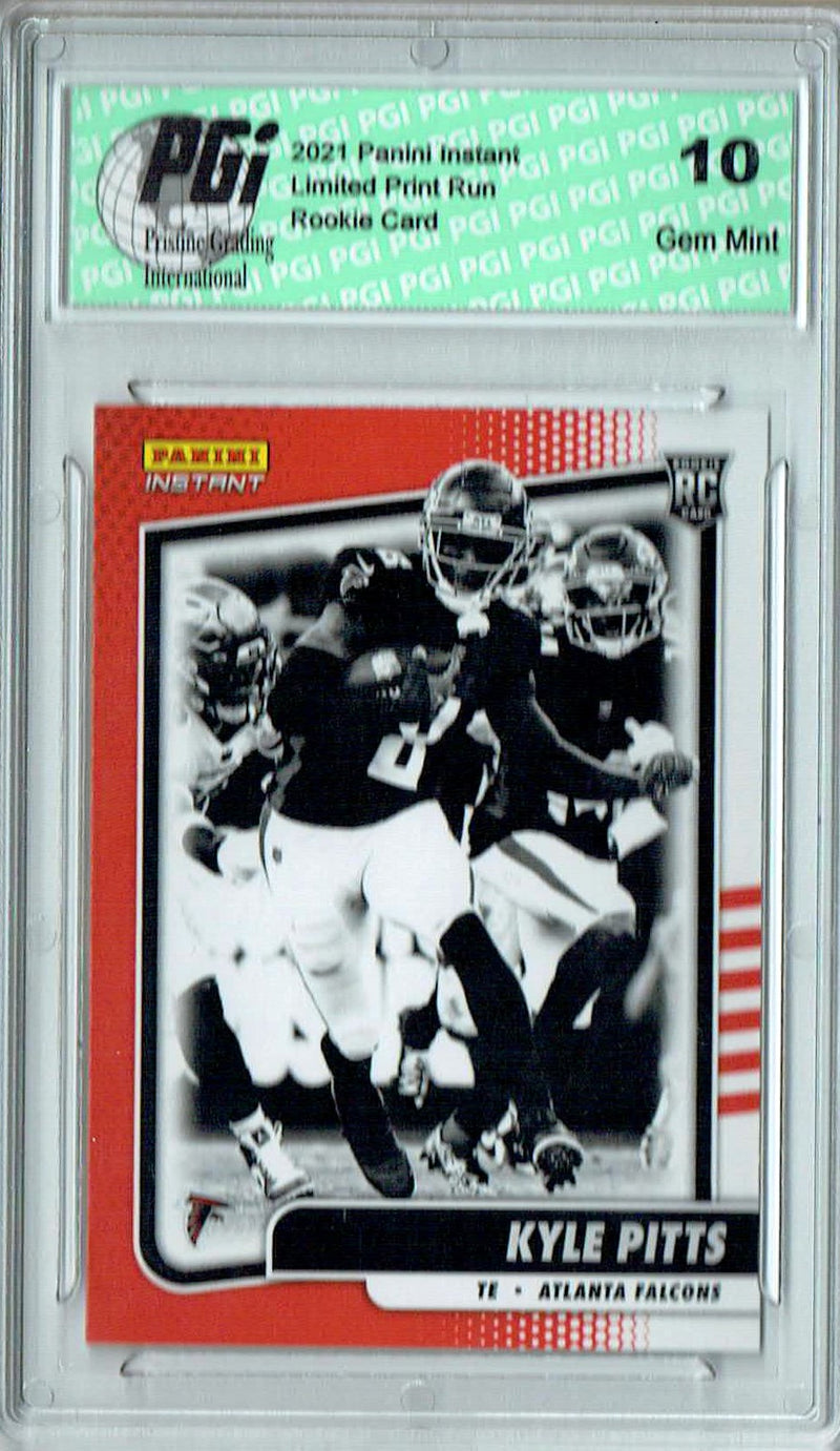 Kyle Pitts 2021 Panini Instant #BW4 Black & White 1/2728 Rookie Card PGI 10