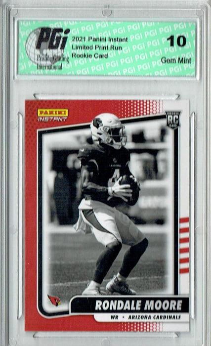 Rondale Moore 2021 Panini Instant #BW16 Black & White 1/2728 Rookie Card PGI 10