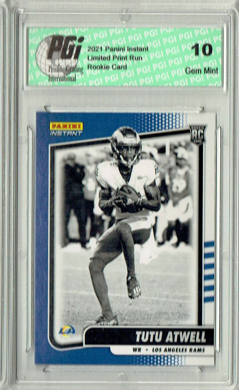 Tutu Atwell 2021 Panini Instant #BW18 Black & White 1/2728 Rookie Card PGI 10